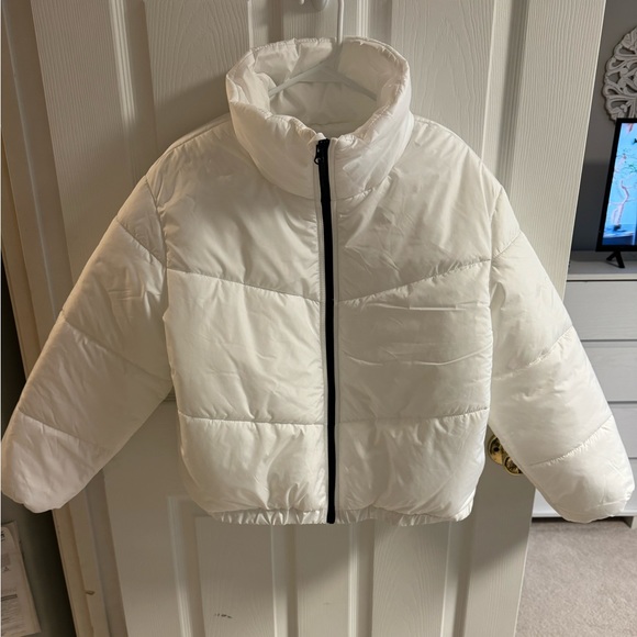 White Puffer Jacket - Picture 1 of 5